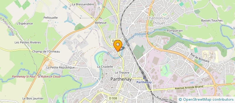 localisation de l'entreprise LES CASQUETTES ROSES EN RAID  PARTHENAY