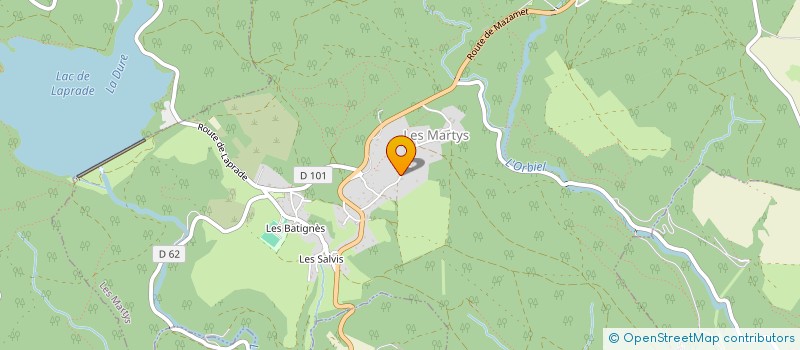 localisation de l'entreprise LES CASSAIRES à LES MARTYS