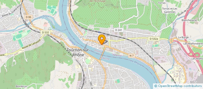 localisation de l'entreprise LES CASSANBINS  TAIN-L'HERMITAGE