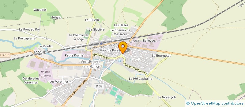 localisation de l'entreprise LES CASSEROLES DE VENDEUV'  VENDEUVRE-SUR-BARSE