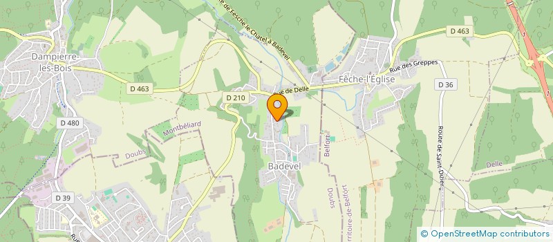 localisation de l'entreprise LES CASSES NOISETTES  BADEVEL