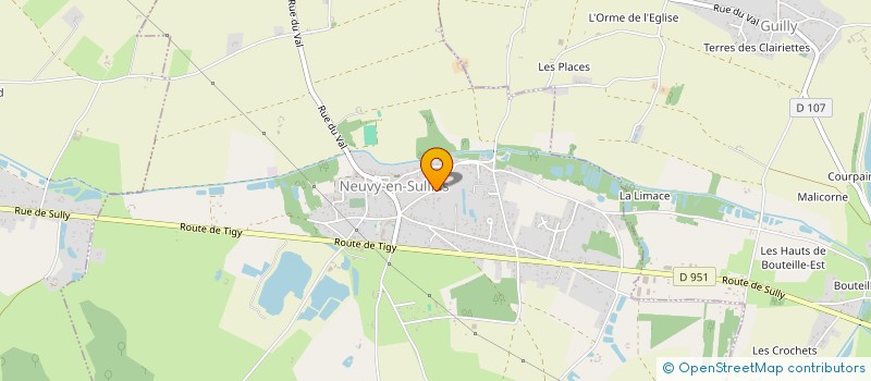 localisation de l'entreprise LES CASSINES  NEUVY-EN-SULLIAS