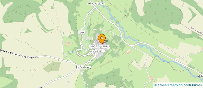 localisation de l'entreprise LES CASTAFOURS  FLAVIGNY-SUR-OZERAIN