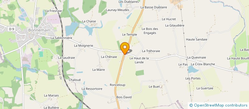 localisation de l'entreprise LES CASTELS - CAMPING & CARAVANING à BONNEMAIN