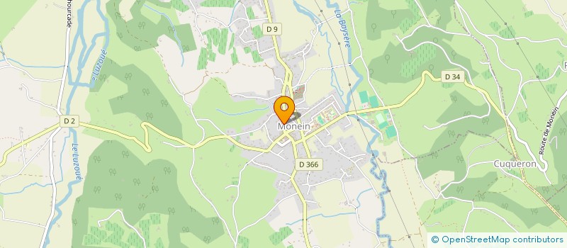 localisation de l'entreprise LES CASTERRASSES à MONEIN