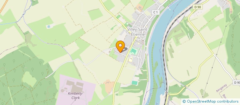 localisation de l'entreprise LES CASTORS  VILLEY-SAINT-ETIENNE