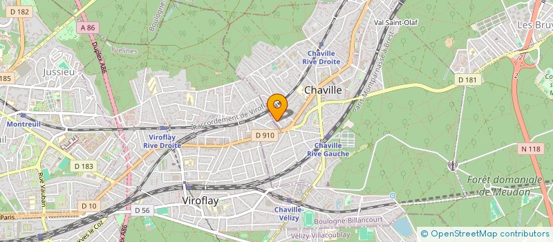 localisation de l'entreprise LES CASTORS  CHAVILLE