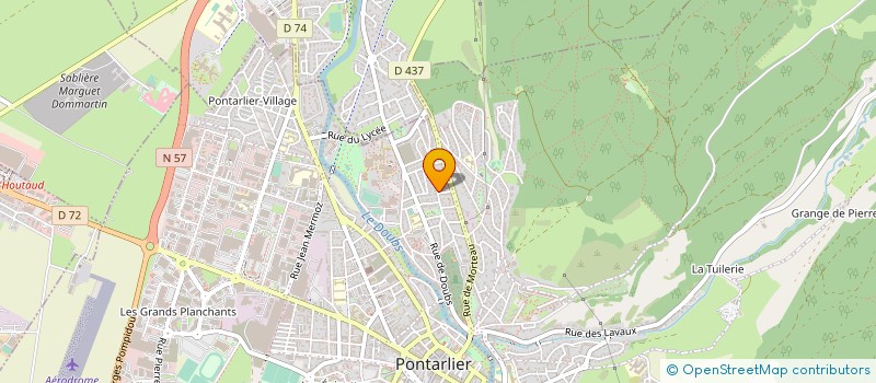 localisation de l'entreprise LES CASTORS  PONTARLIER