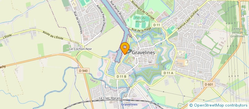localisation de l'entreprise LES CASTORS à GRAVELINES