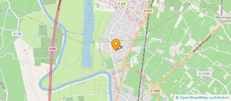 localisation de l'entreprise LES CASTORS  LIBOURNE