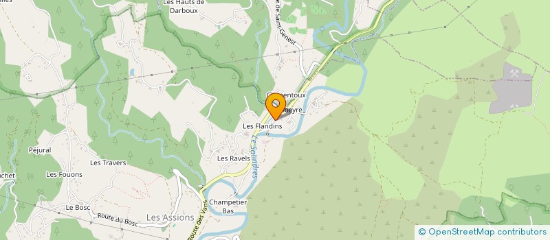 localisation de l'entreprise LES CASTORS  BERRIAS-ET-CASTELJAU