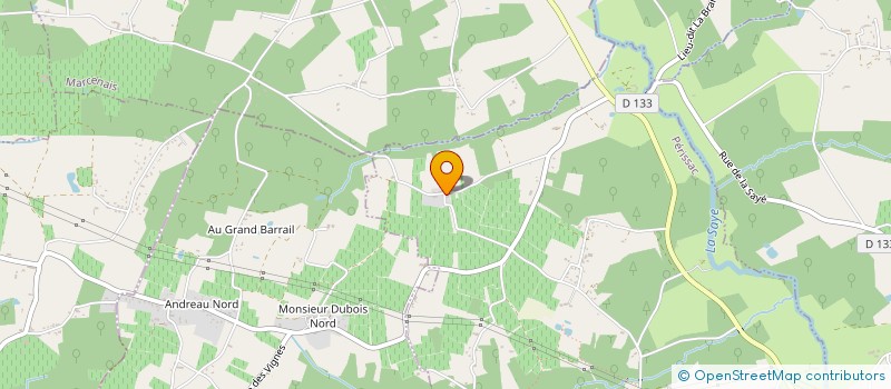 localisation de l'entreprise LES CASTORS à PERISSAC