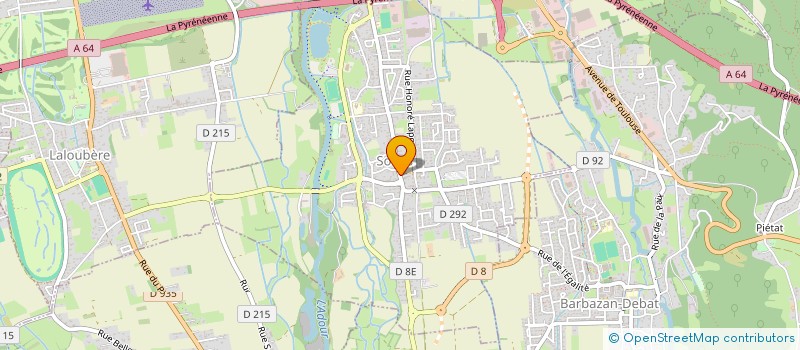 localisation de l'entreprise LES CASTORS  DE L'ECOLE MICHEL BARROUQUERE-THEIL  SOUES