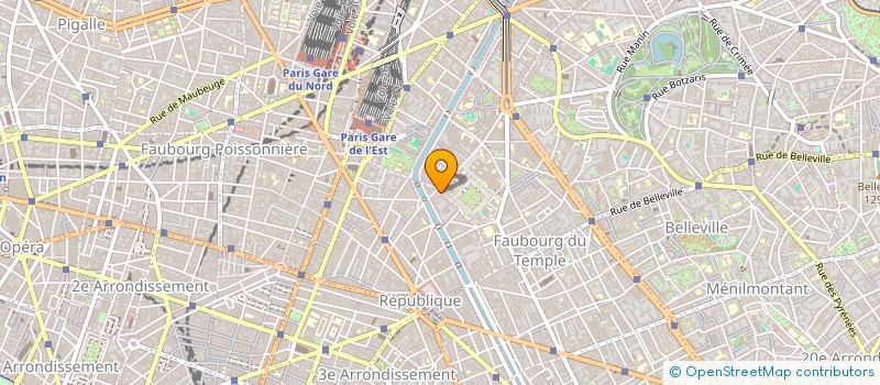 localisation de l'entreprise LES CASTORS MONTAGNARDS à PARIS