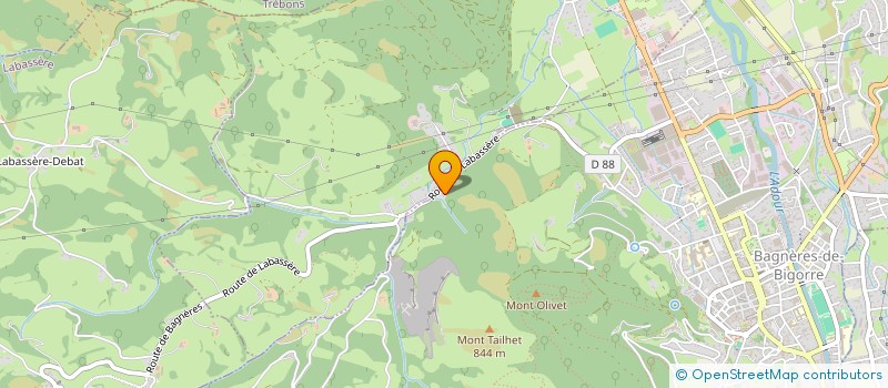 localisation de l'entreprise LES CASTORS PYRENEENS  POUZAC