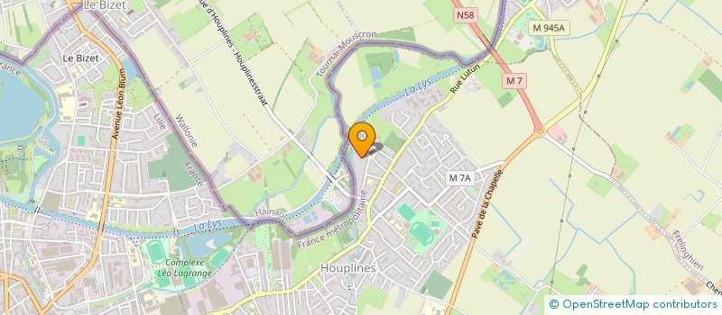 localisation de l'entreprise LES CAT'S FAM  HOUPLINES