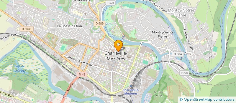 localisation de l'entreprise LES CAT'SAISONS  CHARLEVILLE-MEZIERES