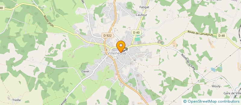 localisation de l'entreprise LES CAT-TASTROPHES  VILLENEUVE