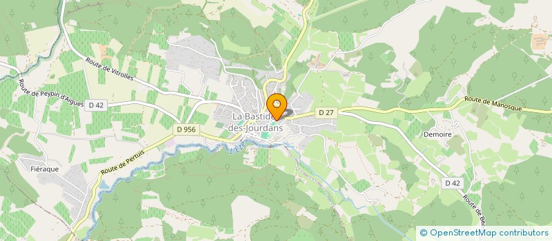 localisation de l'entreprise LES CATALANS 84  LA BASTIDE-DES-JOURDANS