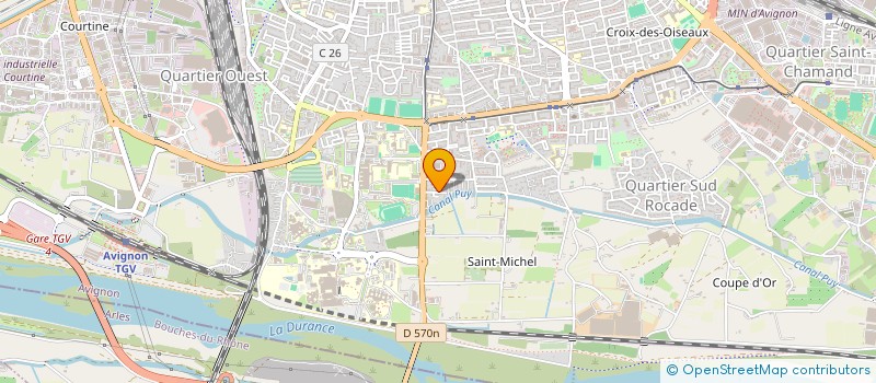 localisation de l'entreprise LES CATALPAS  AVIGNON