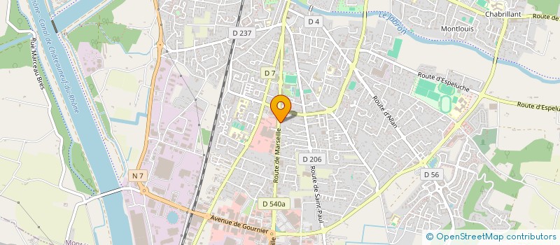 localisation de l'entreprise LES CATALPAS à MONTELIMAR