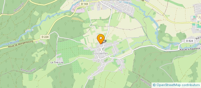 localisation de l'entreprise LES CATALPAS  COSSWILLER