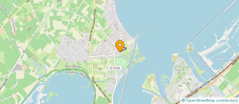 localisation de l'entreprise LES CATAS BABORD à MARSEILLAN