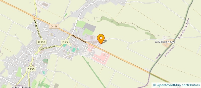 localisation de l'entreprise LES CATHELINETTES  BENET