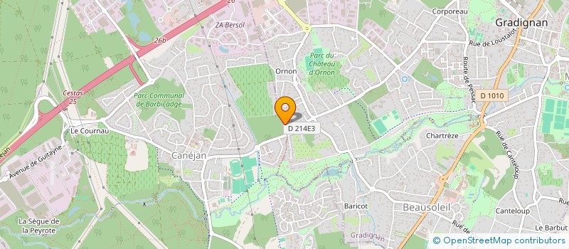 localisation de l'entreprise LES CATZAMIS  GRADIGNAN