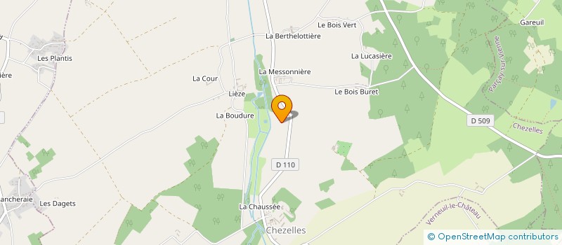 localisation de l'entreprise LES CAUCHES-MARS DU BOIS VERT à CHEZELLES