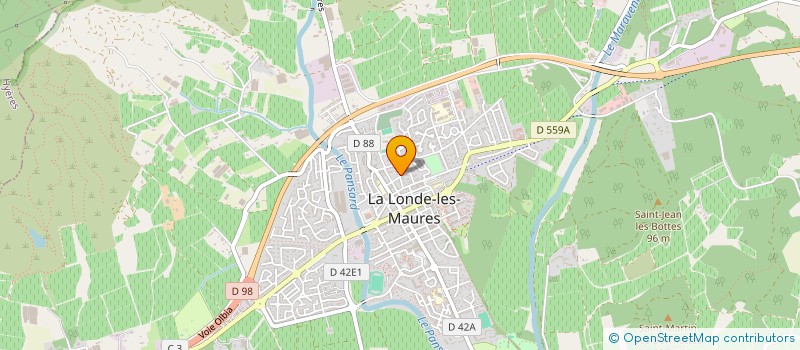 localisation de l'entreprise LES CAUDALIES  LA LONDE-LES-MAURES