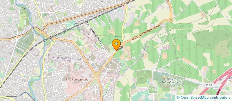 localisation de l'entreprise LES CAUQUILLOUX à CASTELNAU-LE-LEZ