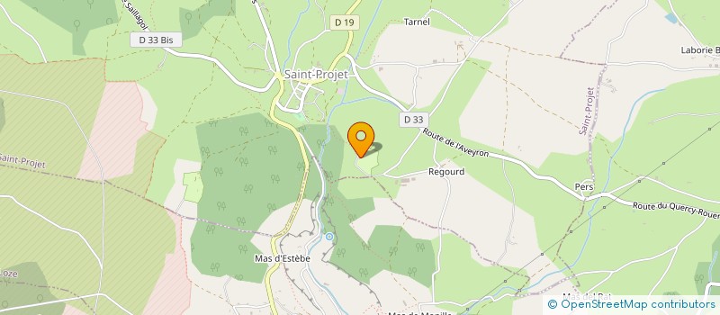 localisation de l'entreprise LES CAUSSES DU QUERCY  SAINT-PROJET