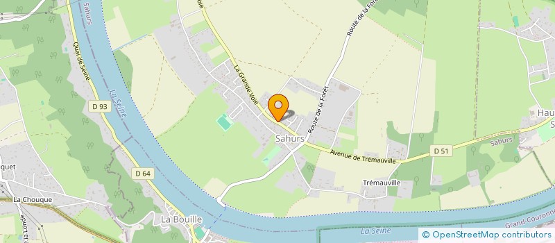 localisation de l'entreprise LES CAUTHO  SAHURS