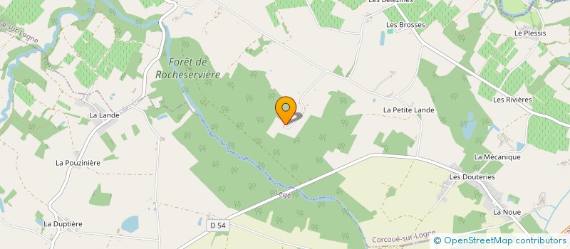 localisation de l'entreprise LES CAV4LIERES  CORCOUE-SUR-LOGNE