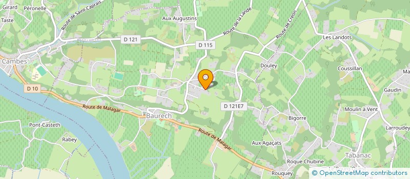 localisation de l'entreprise LES CAVALCADES  SAINT-MACAIRE