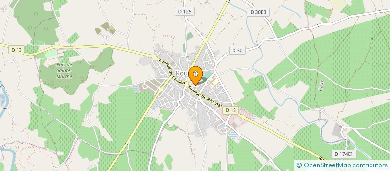 localisation de l'entreprise LES CAVALCADES DE VALENTA  ROUJAN