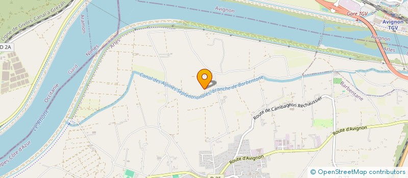 localisation de l'entreprise LES CAVALIER DU GRAND RECHAUSSIER  BARBENTANE