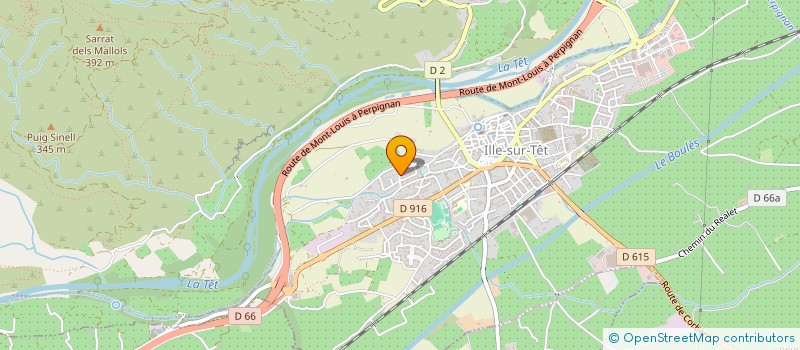 localisation de l'entreprise LES CAVALIERES DES ORGUES  ILLE-SUR-TET