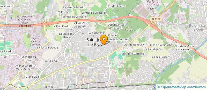 localisation de l'entreprise LES CAVALIERES.FR  SAINT-JEAN-DE-BRAYE