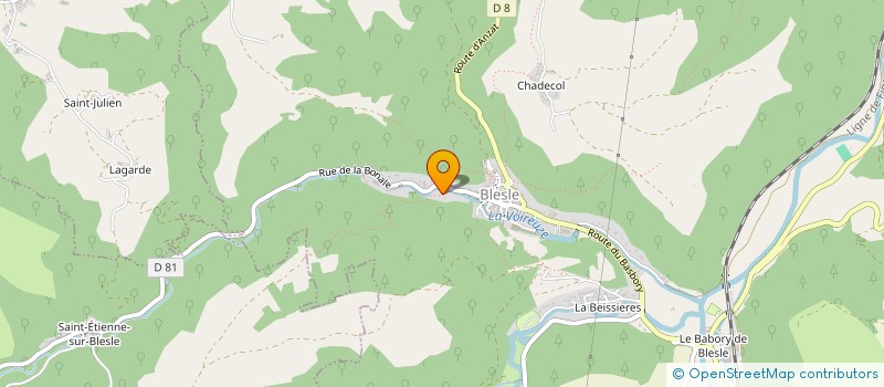 localisation de l'entreprise LES CAVALIERS BLESLOIS  BLESLE