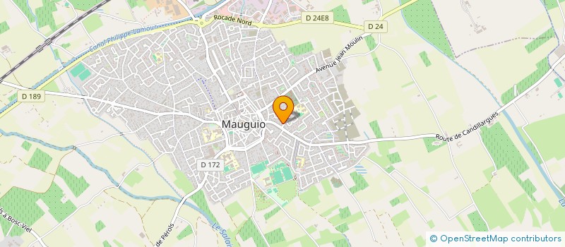 localisation de l'entreprise LES CAVALIERS CAMARGUAIS DU MAS DES PAUVRES  MAUGUIO