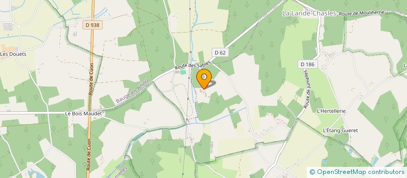 localisation de l'entreprise LES CAVALIERS D ARCE  BAUGE-EN-ANJOU