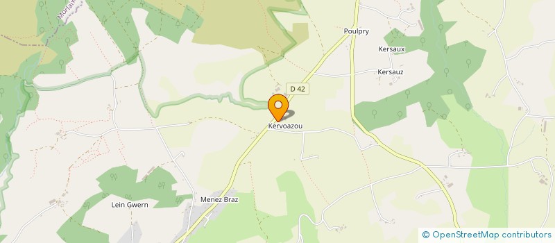 localisation de l'entreprise LES CAVALIERS D'ENDURANCE DU TREGOR  PLOUGONVEN