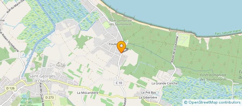 localisation de l'entreprise LES CAVALIERS D'OLERON  SAINT GEORGES D'OLERON