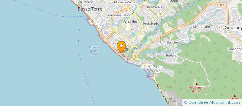 localisation de l'entreprise LES CAVALIERS DE BASSE-TERRE à BASSE-TERRE