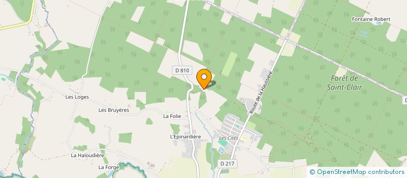 localisation de l'entreprise LES CAVALIERS DE BEAUVALLON à SAINT-CLAIR-DE-HALOUZE
