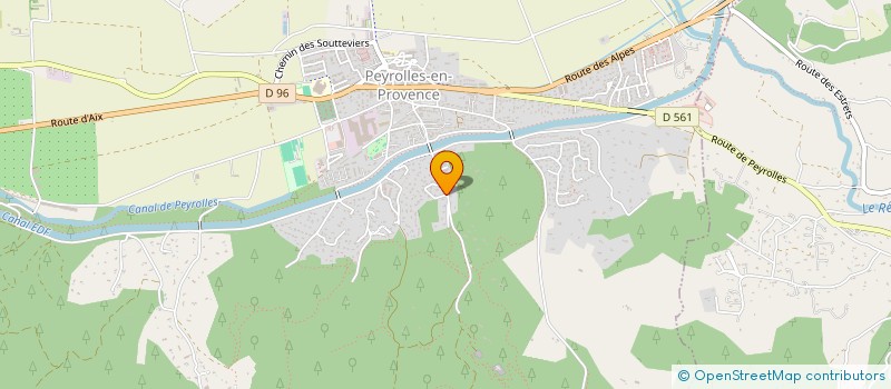 localisation de l'entreprise LES CAVALIERS DE BEGADAN  PEYROLLES-EN-PROVENCE