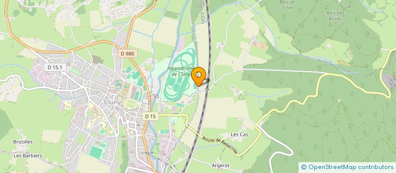 localisation de l'entreprise LES CAVALIERS DE CLUNY  CLUNY