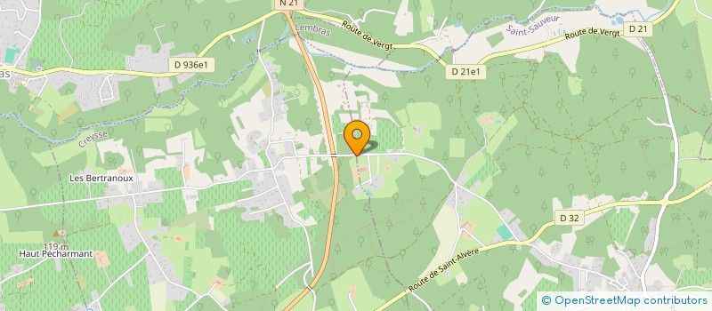 localisation de l'entreprise LES CAVALIERS DE L'EMERAUDE  ST SAUVEUR